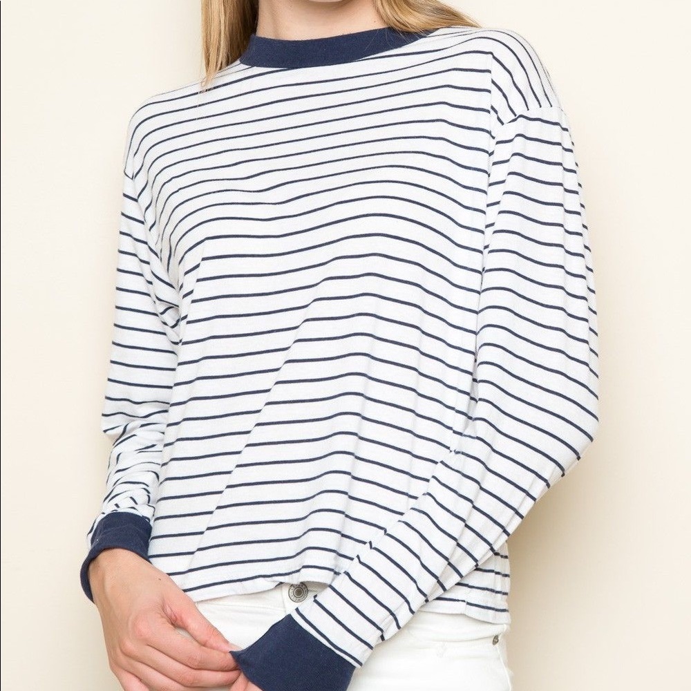 ❤️SOLD❤️brandy melville stripe long sleeve